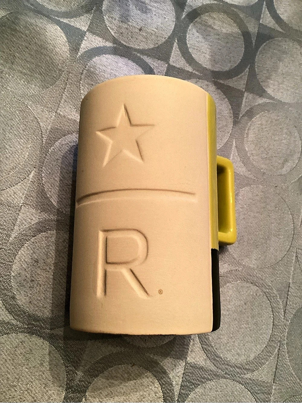 Starbucks Reserve Yellow and Black Ceramic Mug 12 oz & Black Ceramic Mug 12 oz